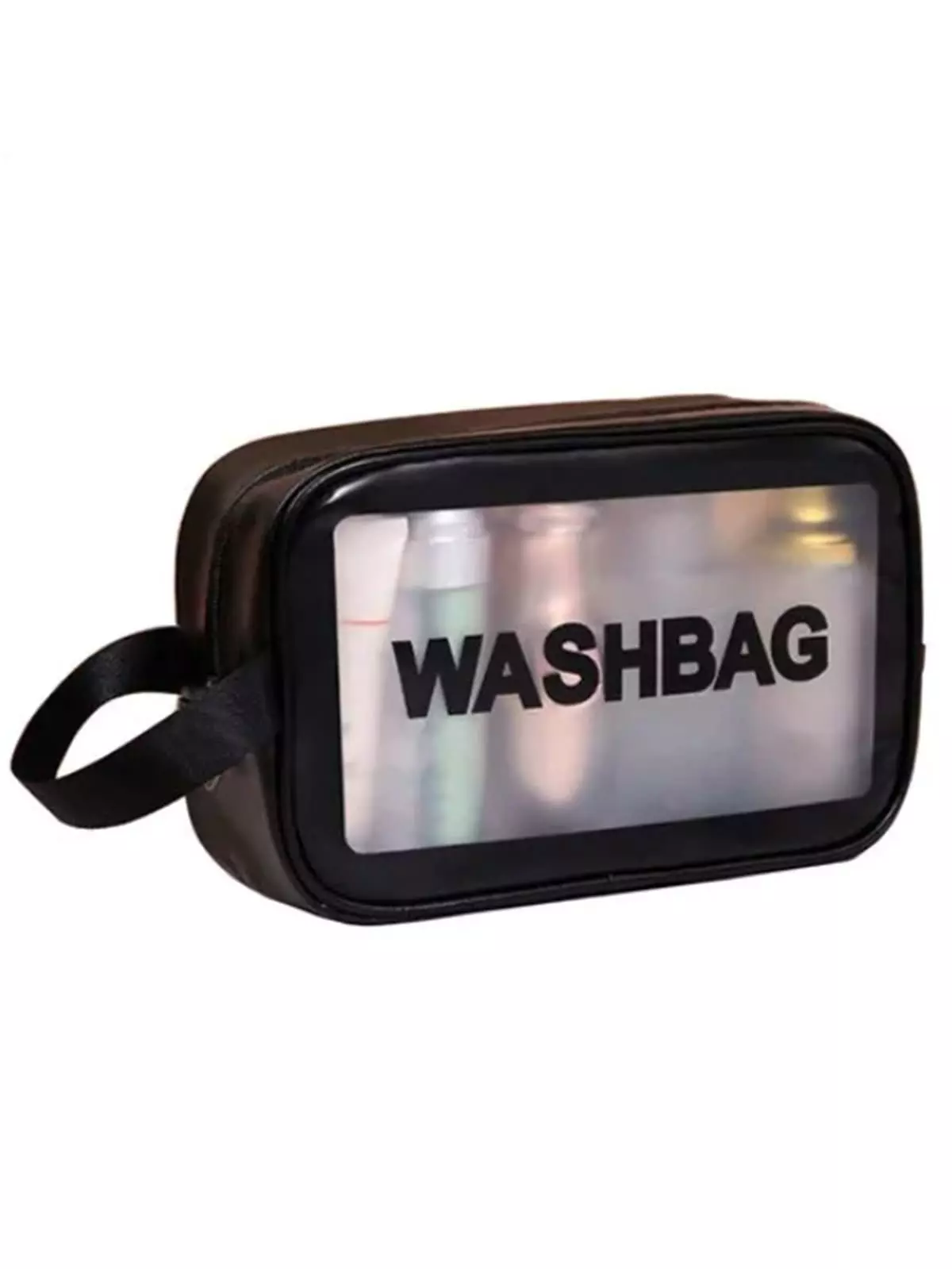 کیف آرایشی و بهداشتی سایز کوچیک ضدآب رنگ مشکی واش بگ